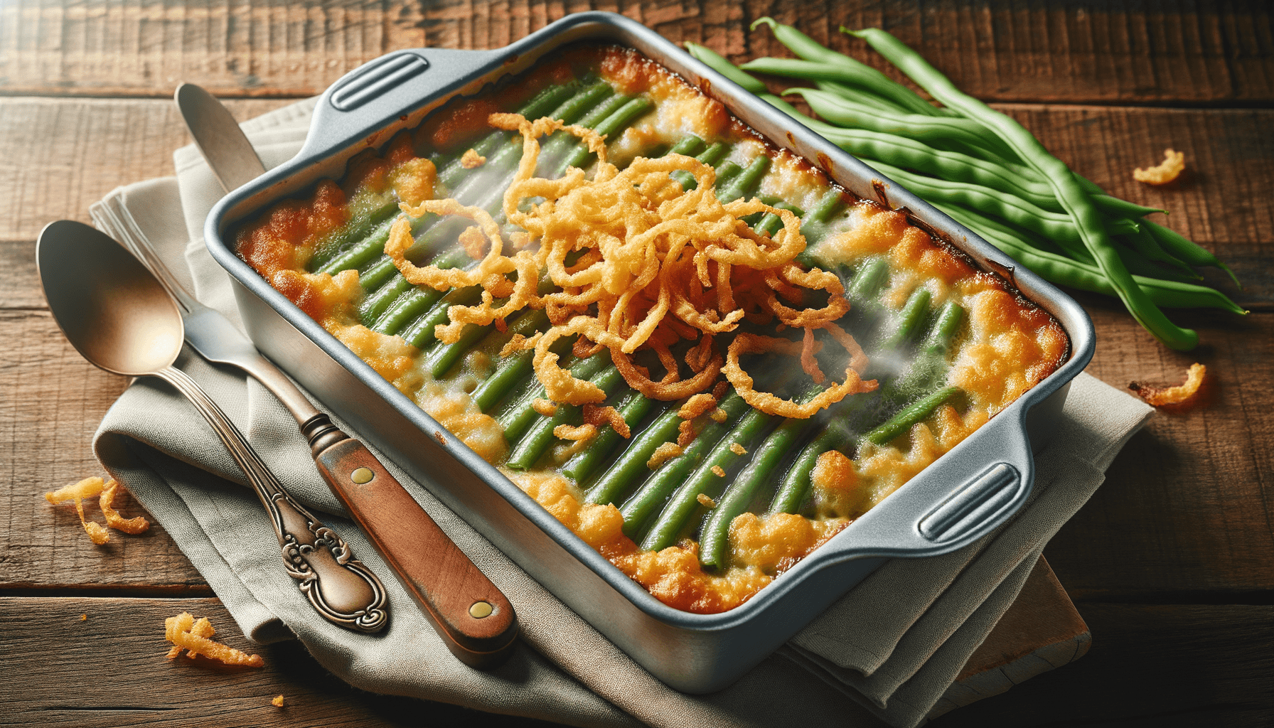 Green Bean Casserole with Canned Beans for Ease