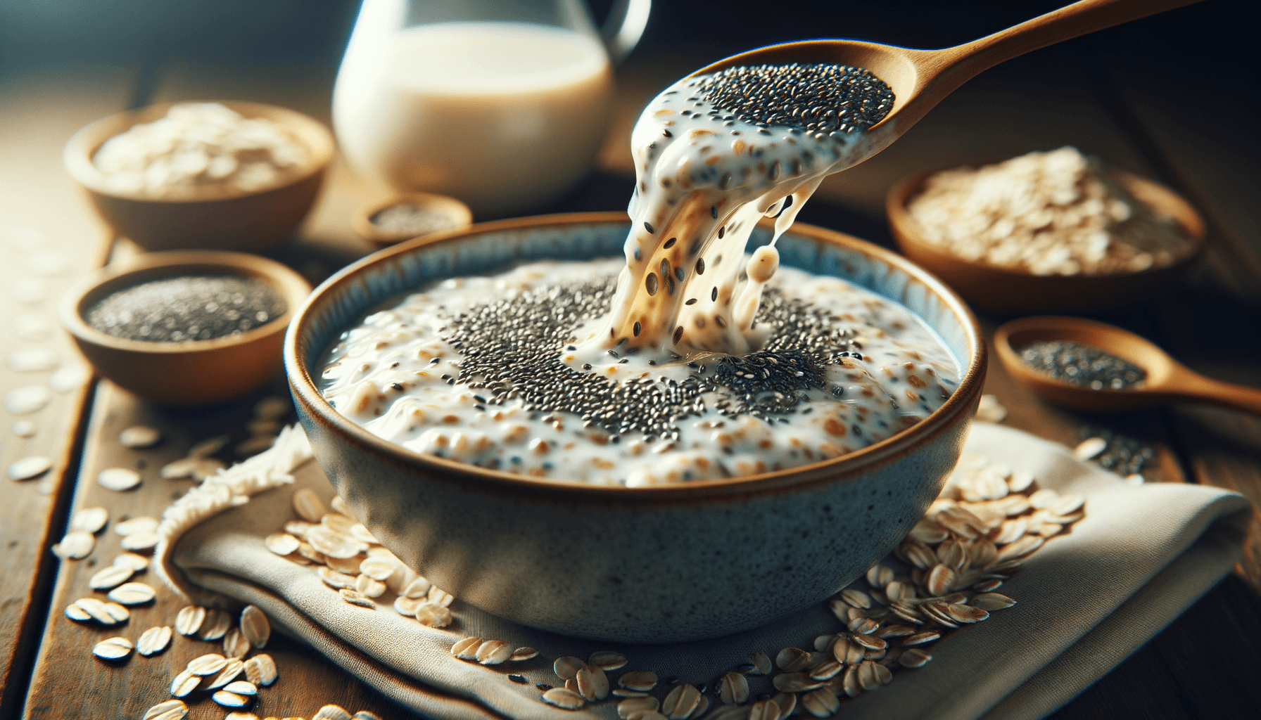 Healthy Overnight Oats with Chia Seeds