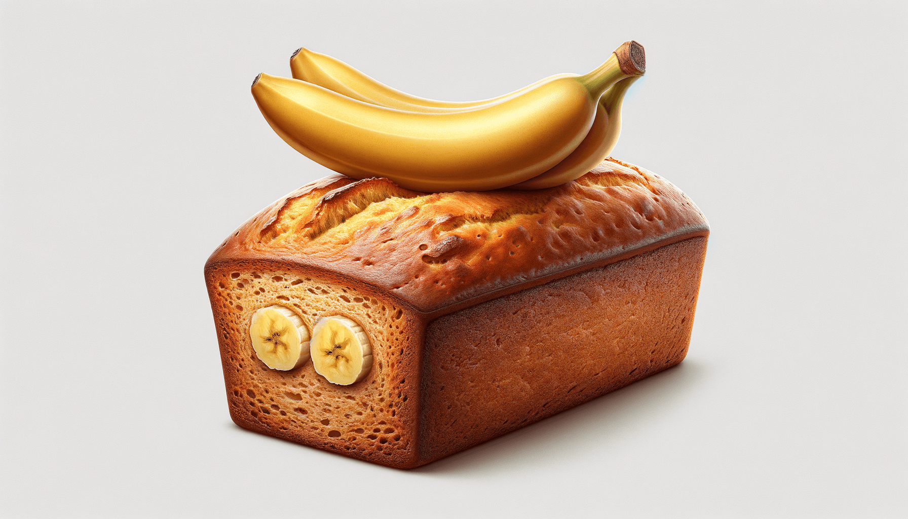 Banana Bread with Two Bananas for Extra Flavor