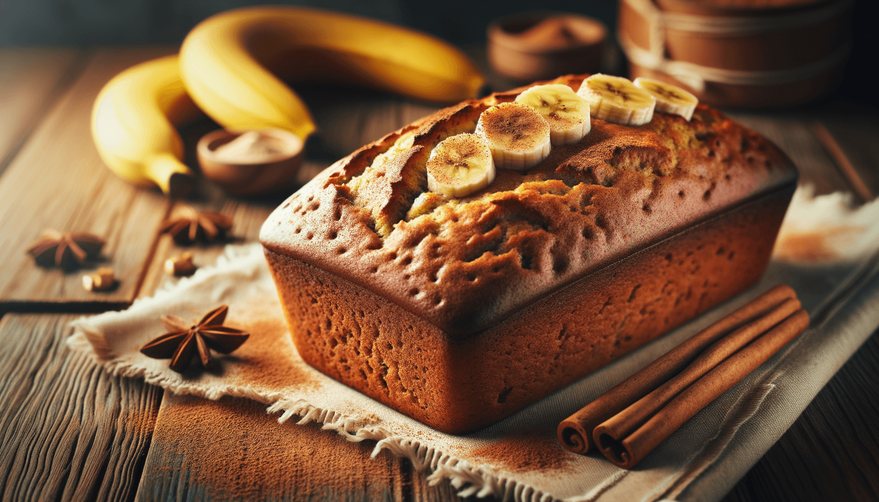 Homemade Banana Bread with a Hint of Cinnamon