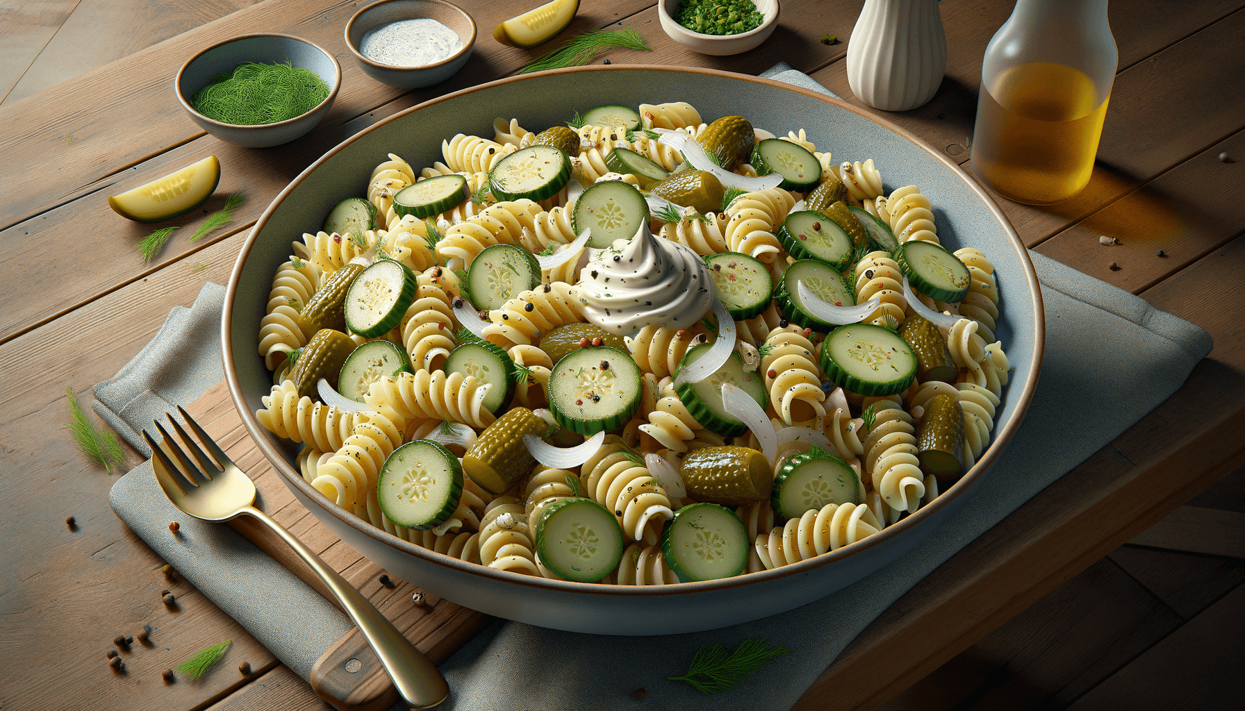 Dill Pickle Pasta Salad for Quick Meals