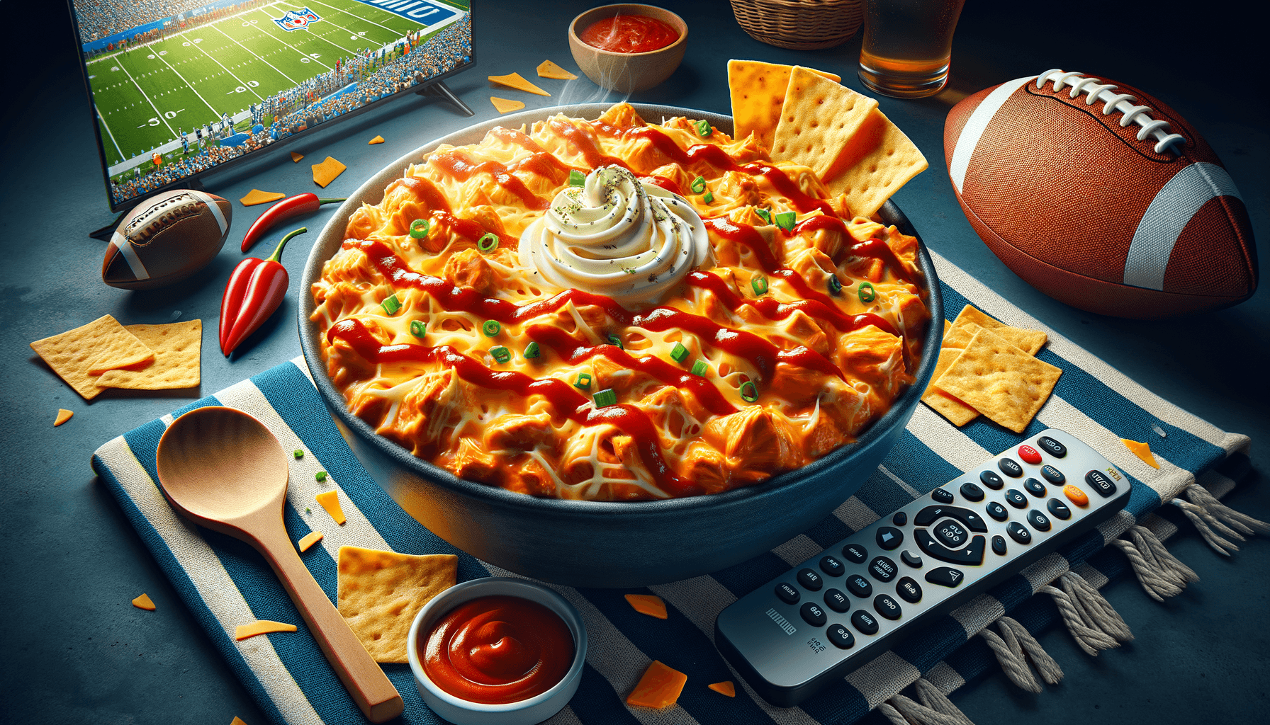 Delicious Buffalo Chicken Dip for Football Parties