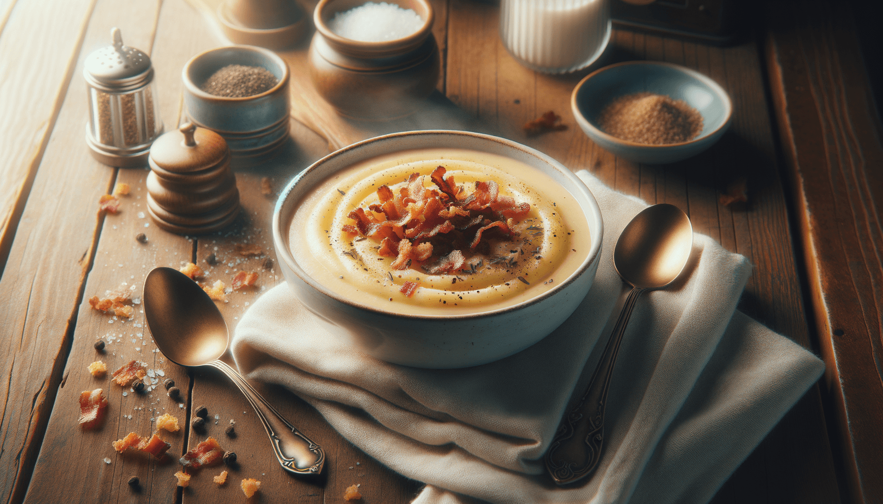 Creamy Potato Soup with Bacon for Hearty Dinners