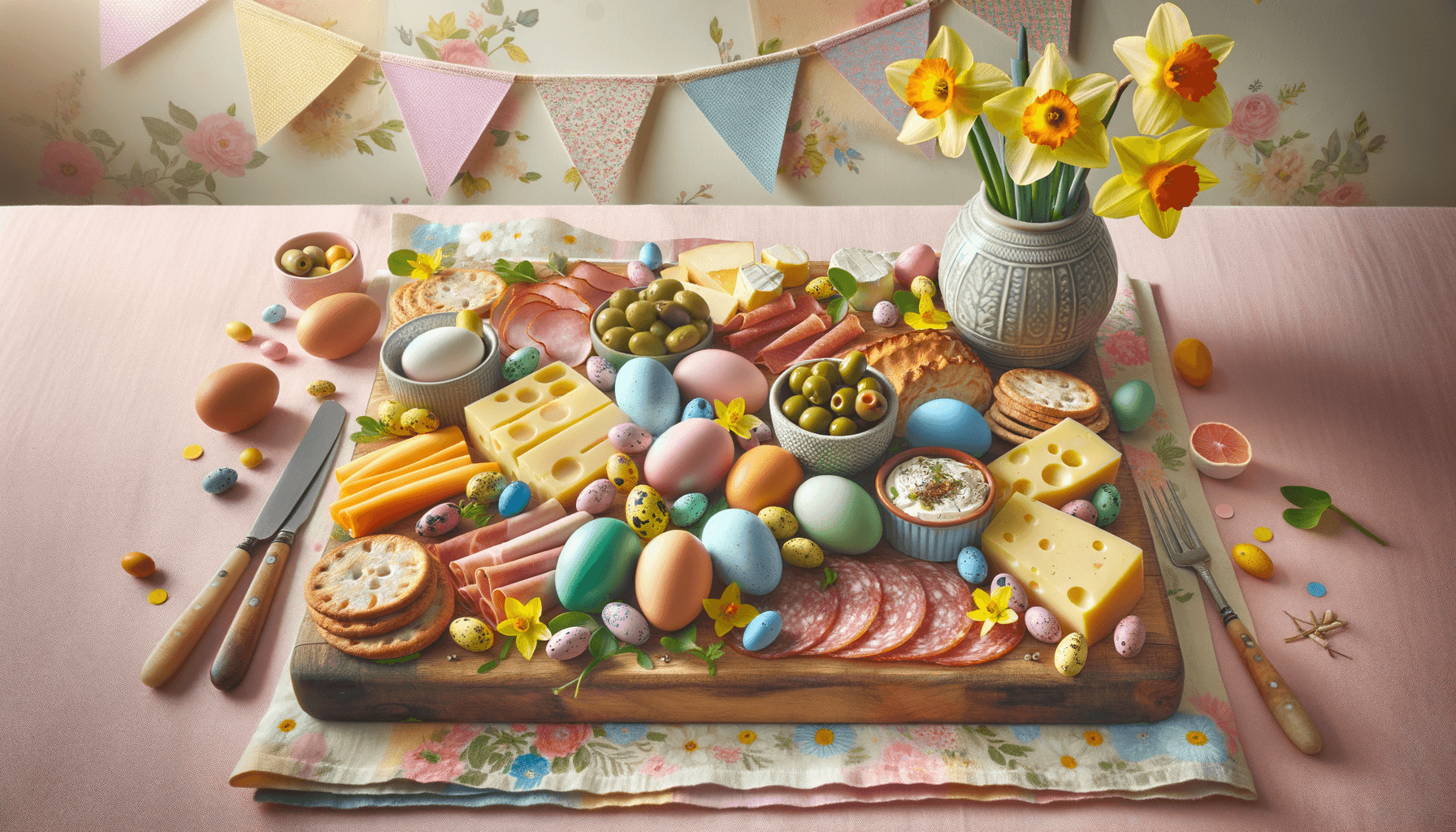 Festive Easter Charcuterie Board for Celebrations