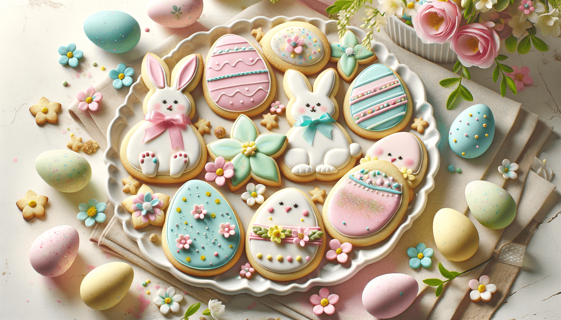 Easter Cookies Decorated for Spring Celebrations