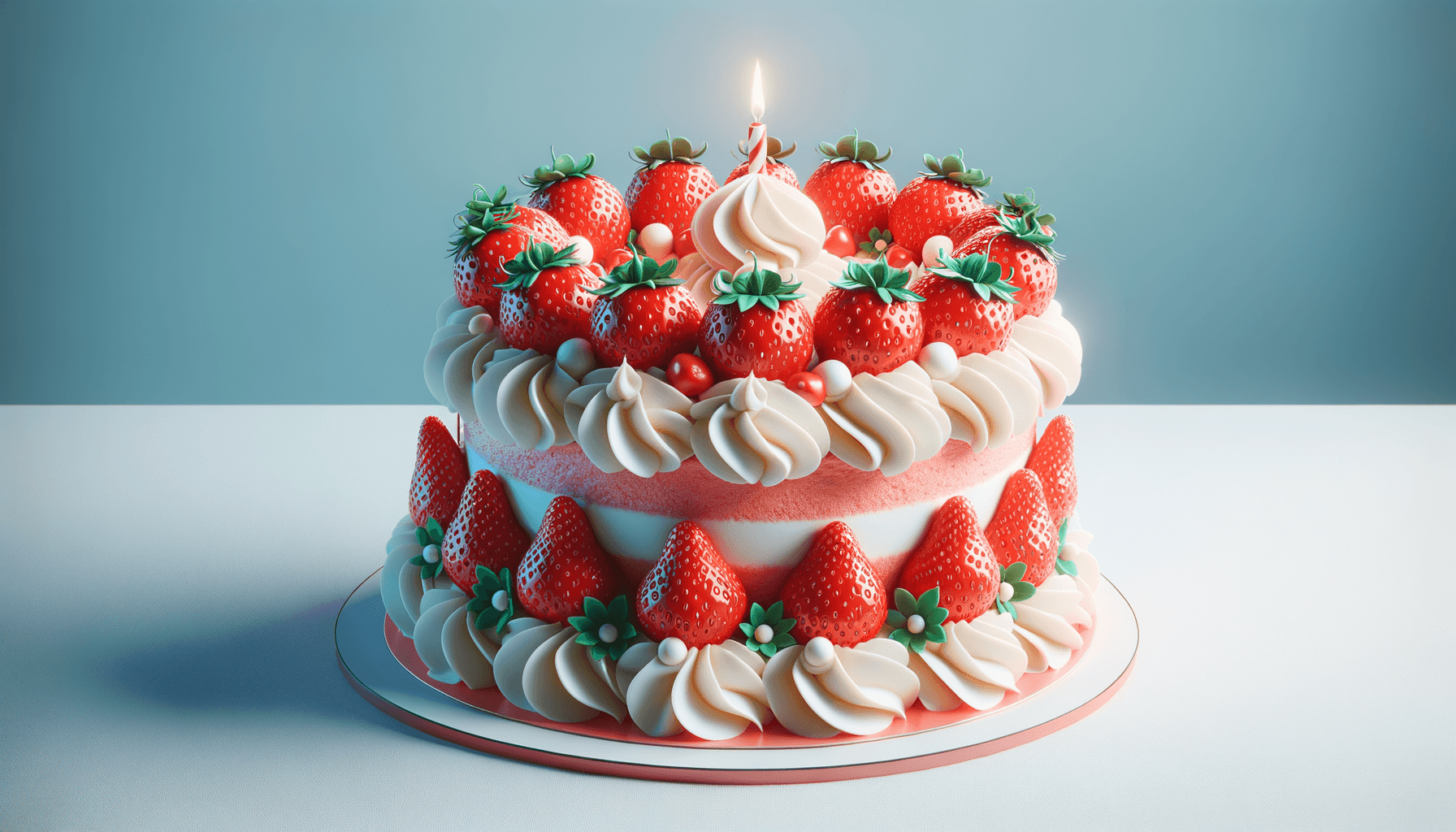 Fun Strawberry Shortcake Cake for Birthdays