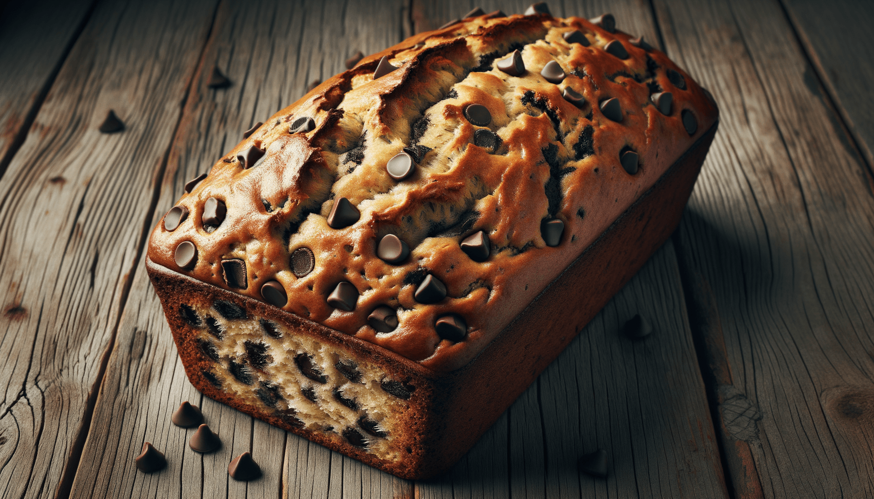 Banana Bread with Chocolate Chips for a Twist