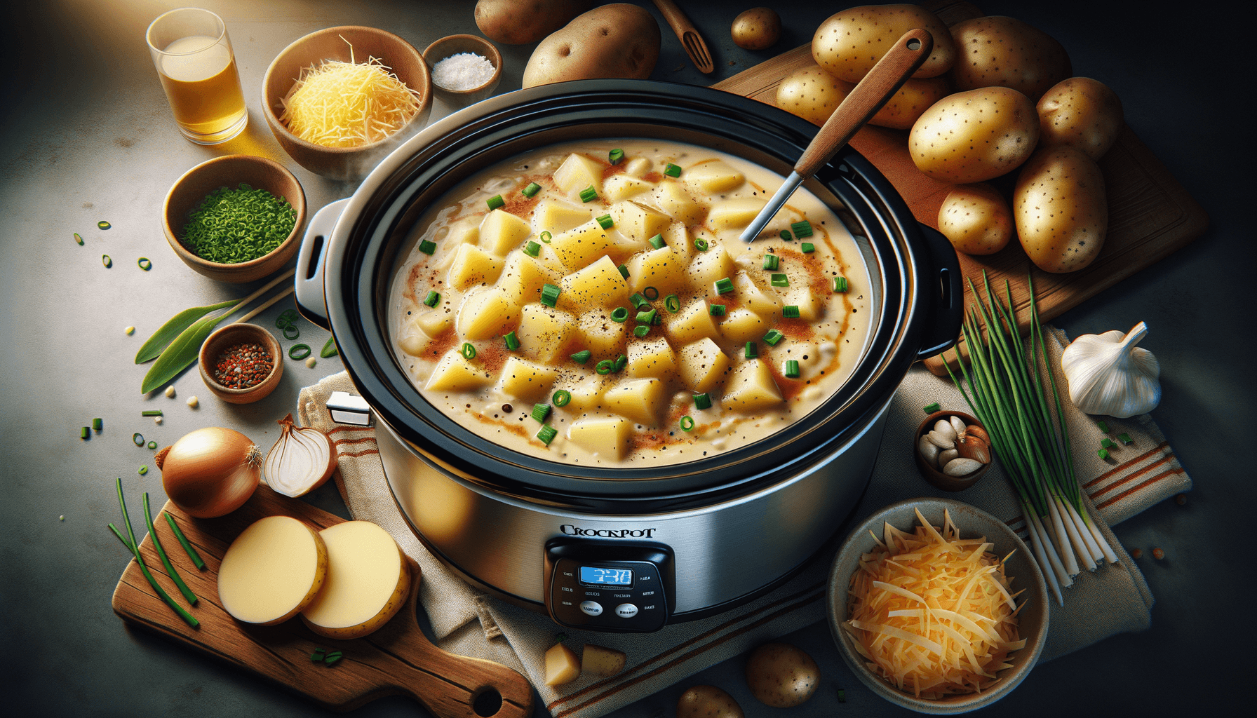 Crockpot Potato Soup for Easy Meal Prep