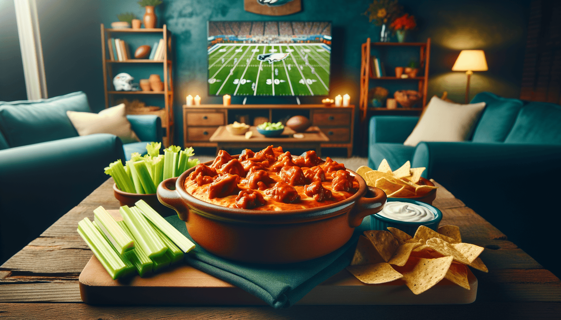 Buffalo Chicken Wing Dip for Game Day