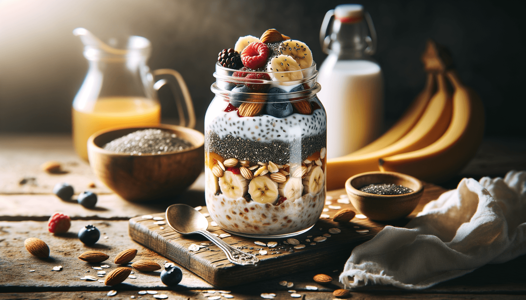 Overnight Oats with Chia Seeds for Nutrition