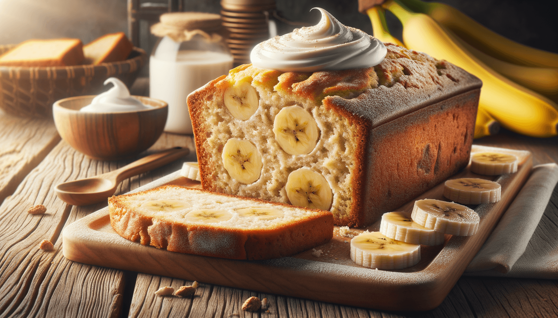 Banana Bread with Sour Cream for Moisture