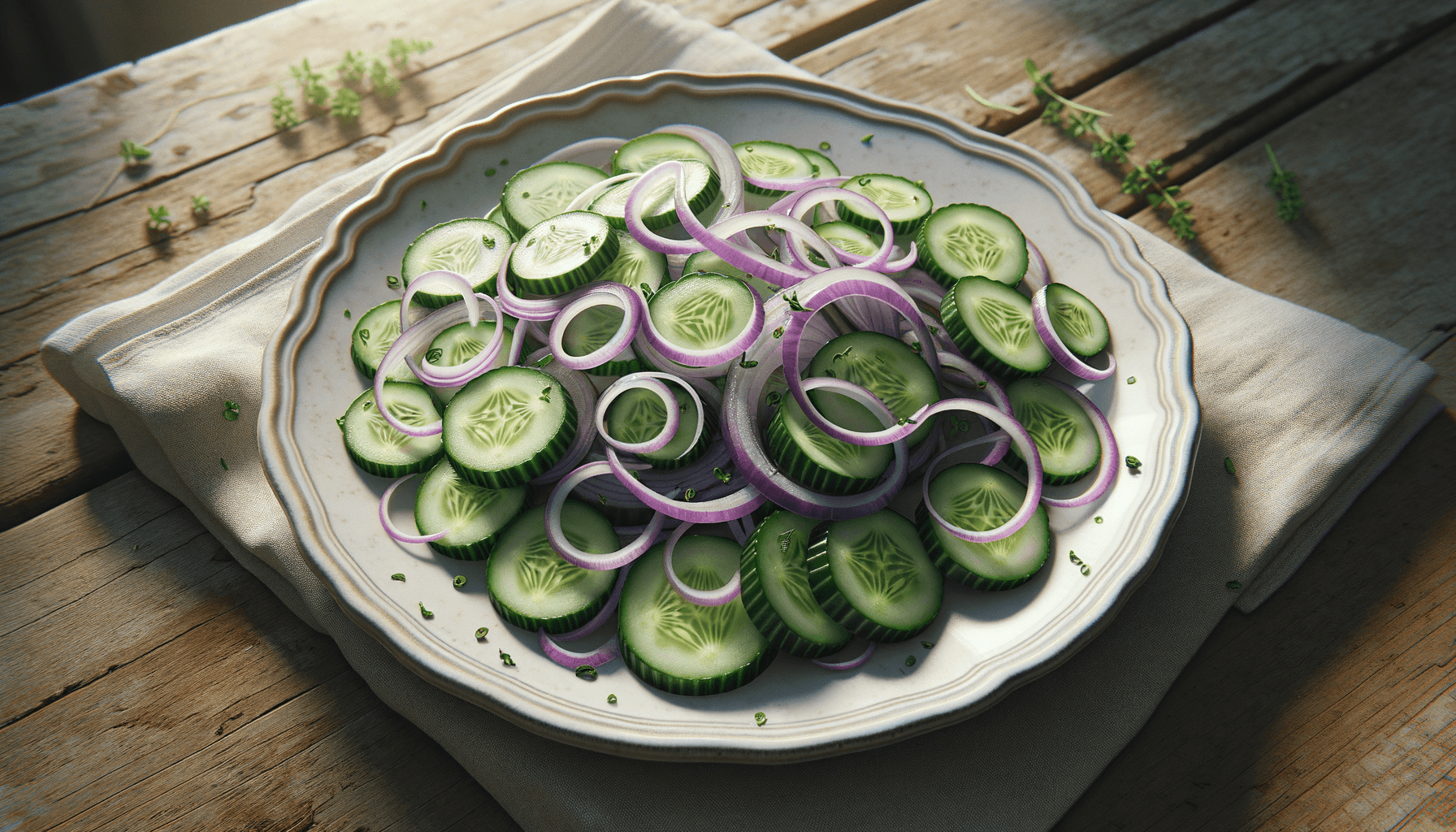 Simple Cucumber Onion Salad for Quick Snacks